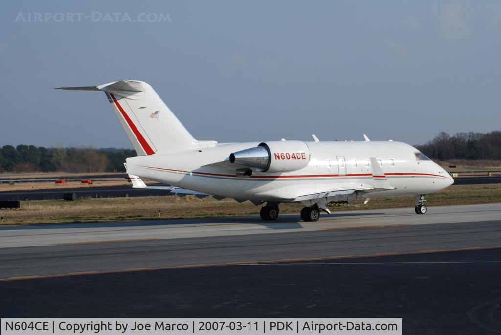N604CE, 2000 Bombardier Challenger 604 (CL-600-2B16) C/N 5446, Taken @ PDK