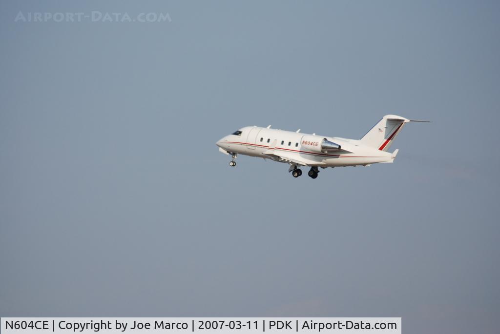 N604CE, 2000 Bombardier Challenger 604 (CL-600-2B16) C/N 5446, Taken @ PDK