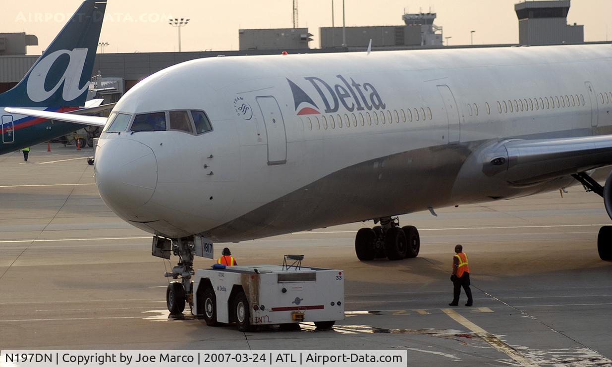 N197DN, 1997 Boeing 767-332 C/N 28454, Taken @ ATL