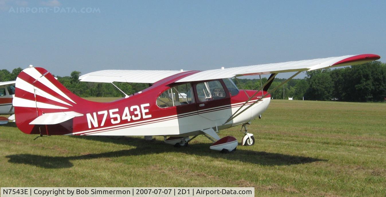 N7543E, 1958 Champion Aeronca 7FC C/N 7FC-202, Aeronca/T-craft fly-in at Alliance, OH