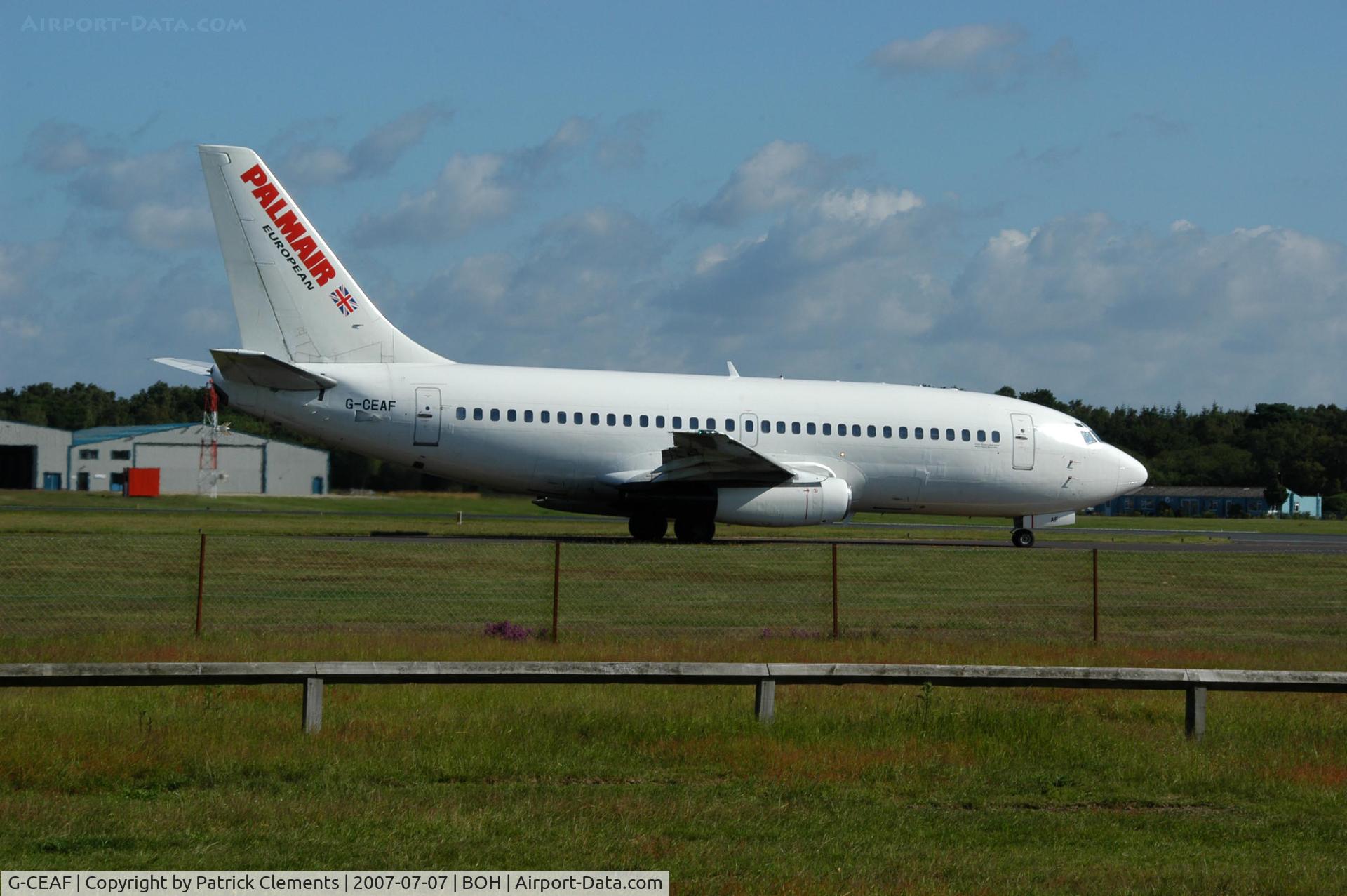 G-CEAF, 1974 Boeing 737-229 C/N 20910, PALMAIR TAXYING TO 26