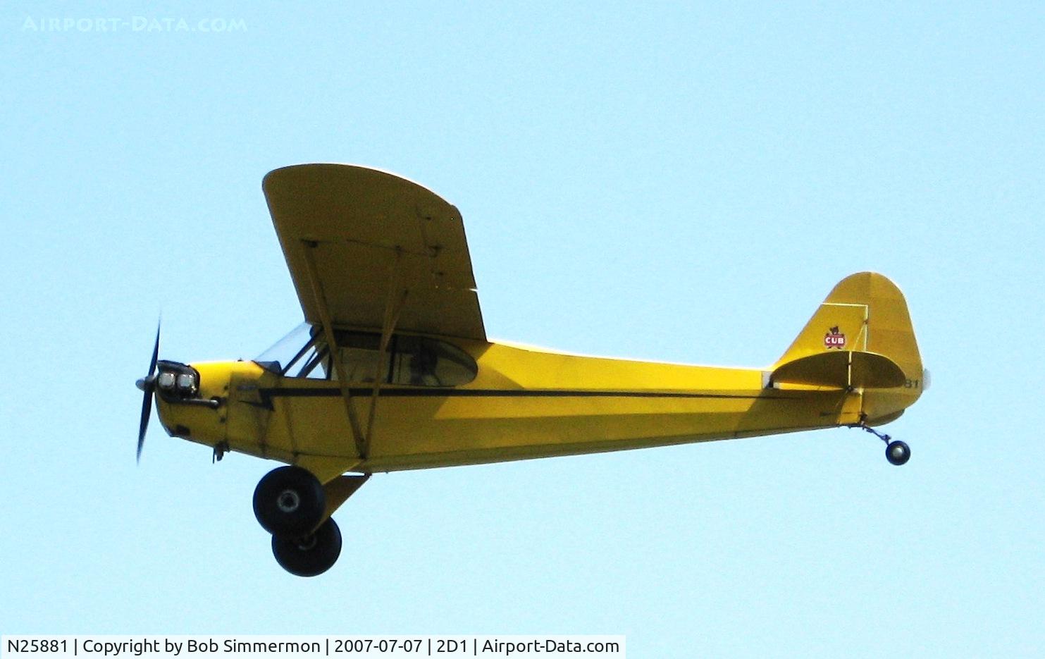 N25881, 2006 Ultravia Pelican Sport 600 C/N VLA-001, Aeronca/T-craft fly-in at Alliance, OH