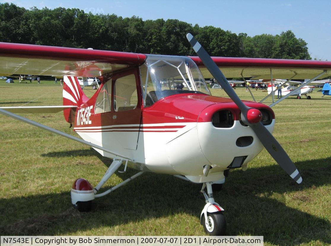 N7543E, 1958 Champion Aeronca 7FC C/N 7FC-202, Aeronca/T-craft fly-in at Alliance, OH