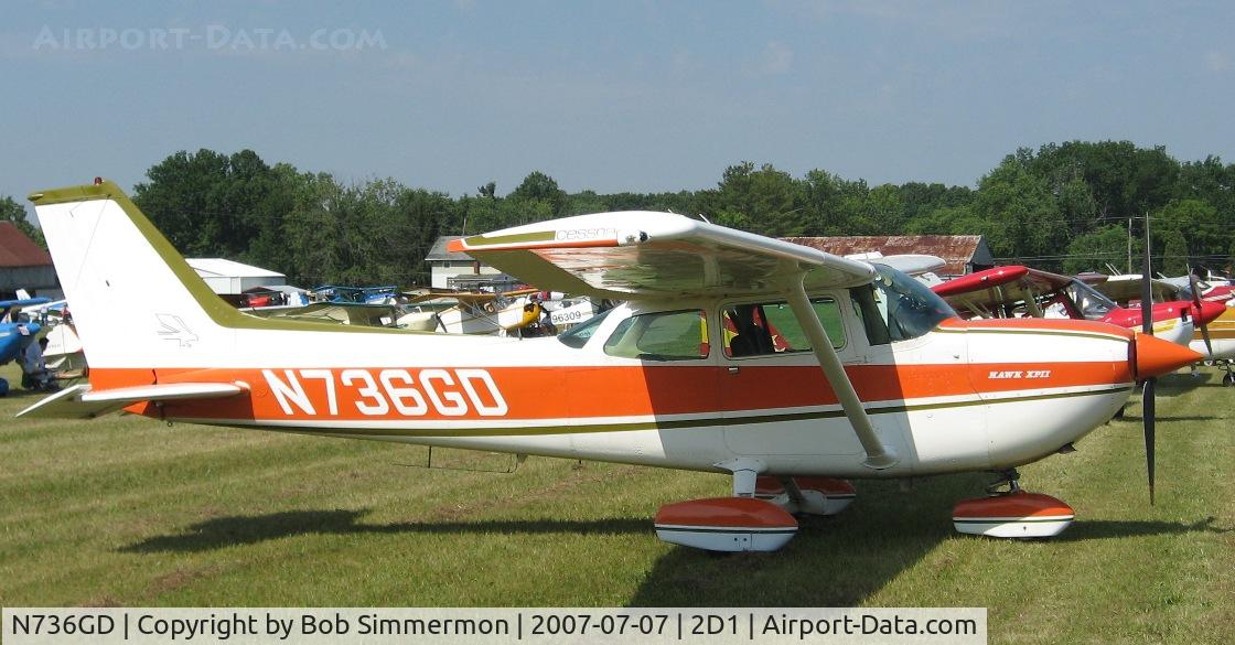 N736GD, 1977 Cessna R172K Hawk XP C/N R1722508, Aeronca/T-craft fly-in at Alliance, OH