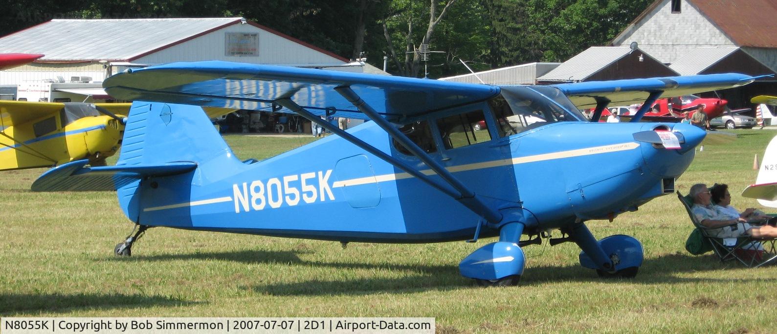 N8055K, 1947 Stinson 108-2 Voyager C/N 108-3055, Aeronca/T-craft fly-in at Alliance, OH