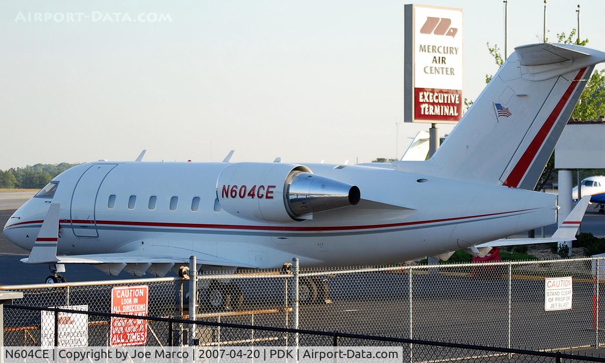 N604CE, 2000 Bombardier Challenger 604 (CL-600-2B16) C/N 5446, Taken @ PDK