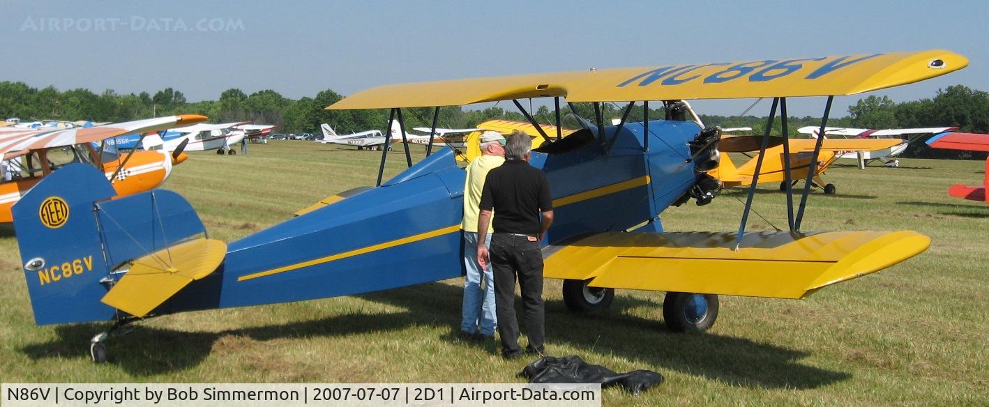 N86V, 1931 Fleet Model 7 C/N 404, Aeronca/T-craft fly-in at Alliance, OH