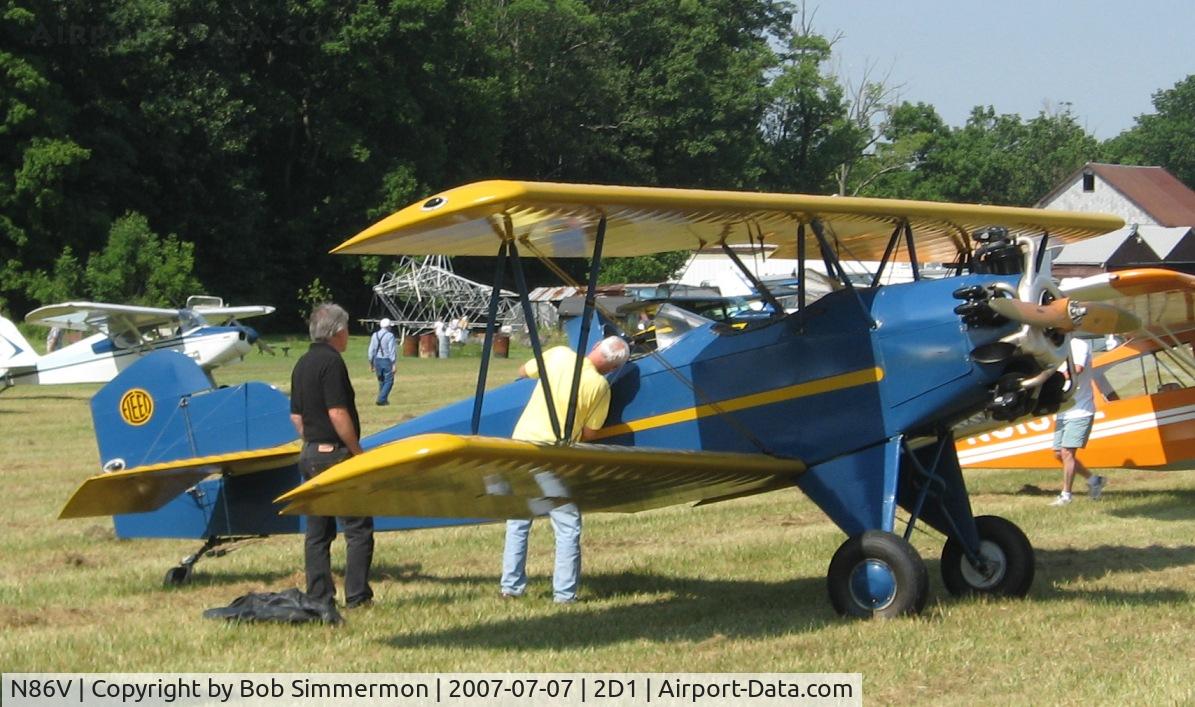 N86V, 1931 Fleet Model 7 C/N 404, Aeronca/T-craft fly-in at Alliance, OH