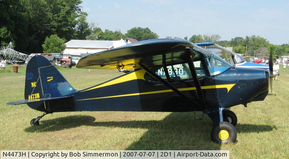N4473H, 1948 Piper PA-15 Vagabond C/N 15-261, Aeronca/T-craft fly-in at Alliance, OH