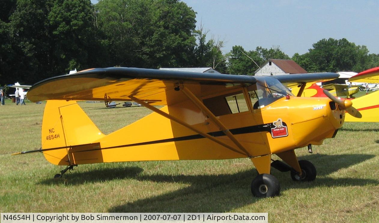 N4654H, 1948 Piper PA-15 Vagabond Vagabond C/N 15-366, Aeronca/T-craft fly-in at Alliance, OH