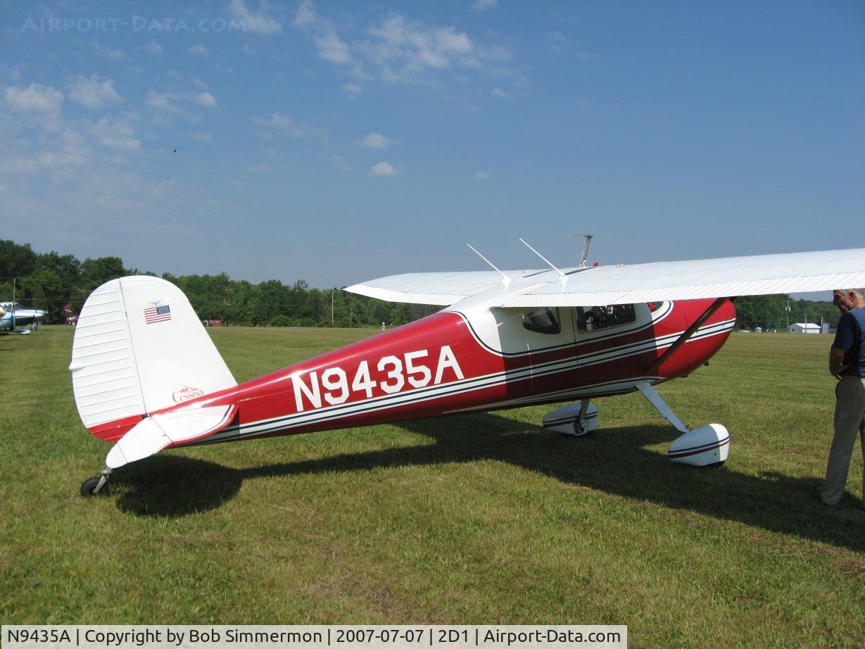 N9435A, 1949 Cessna 140A C/N 15256, Aeronca/T-craft fly-in at Alliance, OH