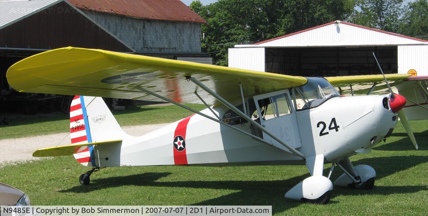 N9485E, 1946 Aeronca 11AC Chief C/N 11AC-1121, Aeronca/T-craft fly-in at Alliance, OH