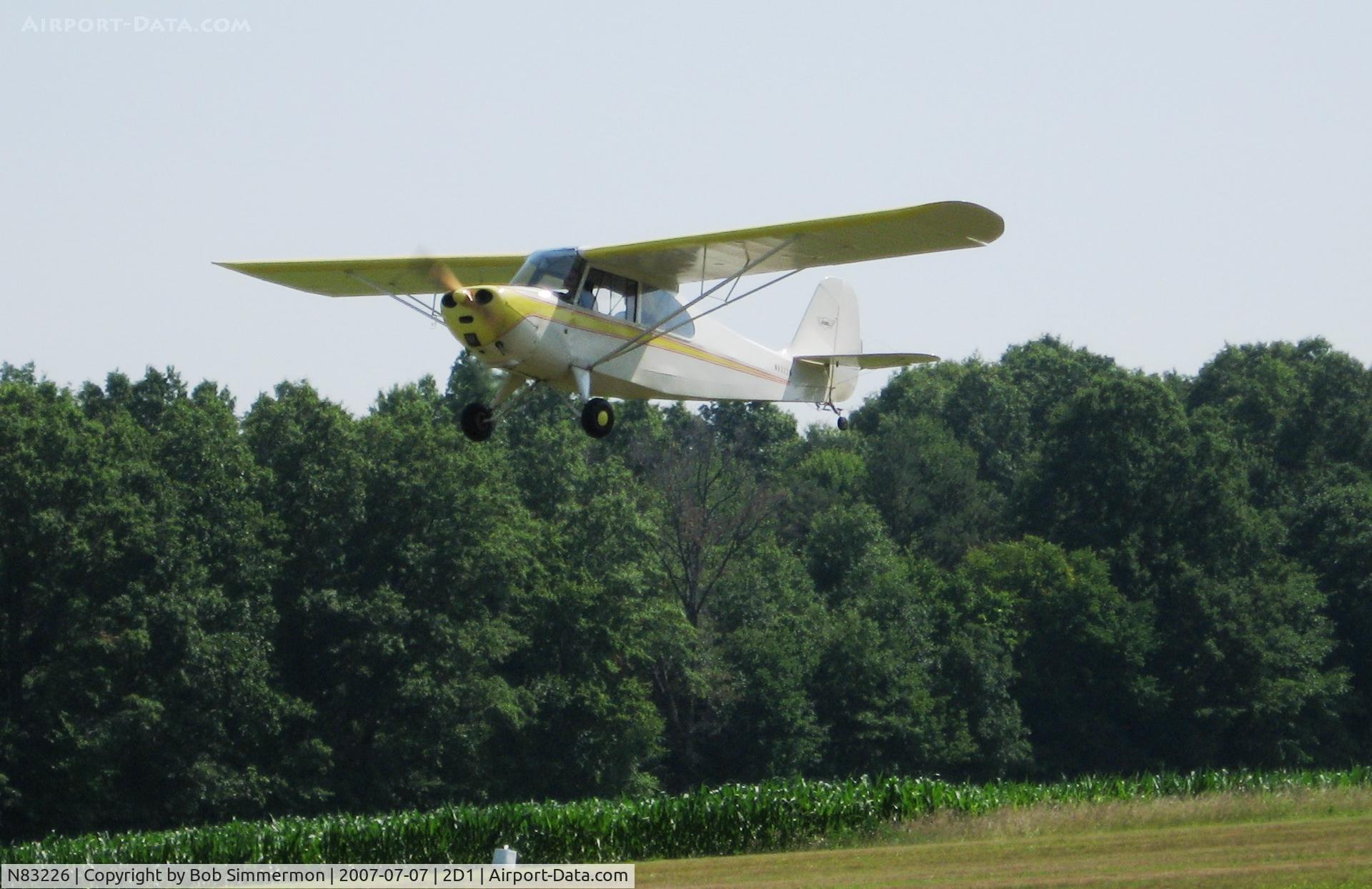 N83226, 1946 Aeronca 7AC Champion C/N 7AC-1887, Aeronca/T-craft fly-in at Alliance, OH