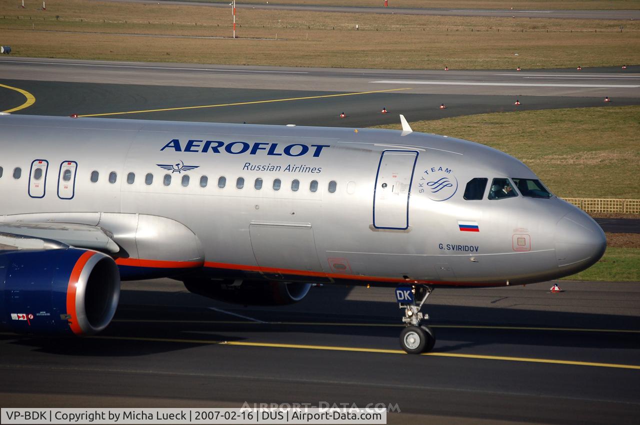VP-BDK, 2003 Airbus A320-214 C/N 2106, Nose