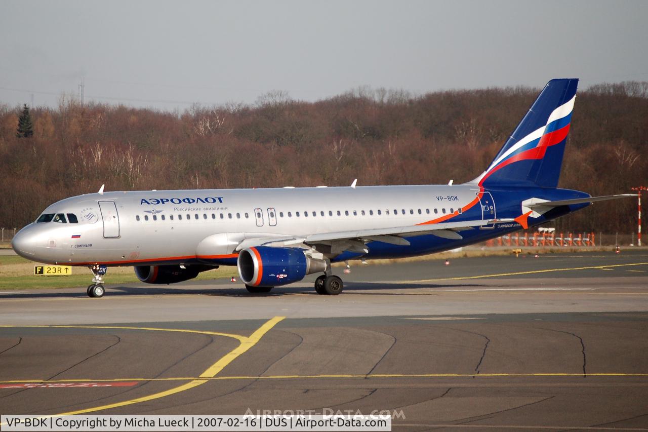 VP-BDK, 2003 Airbus A320-214 C/N 2106, Ready for take-off