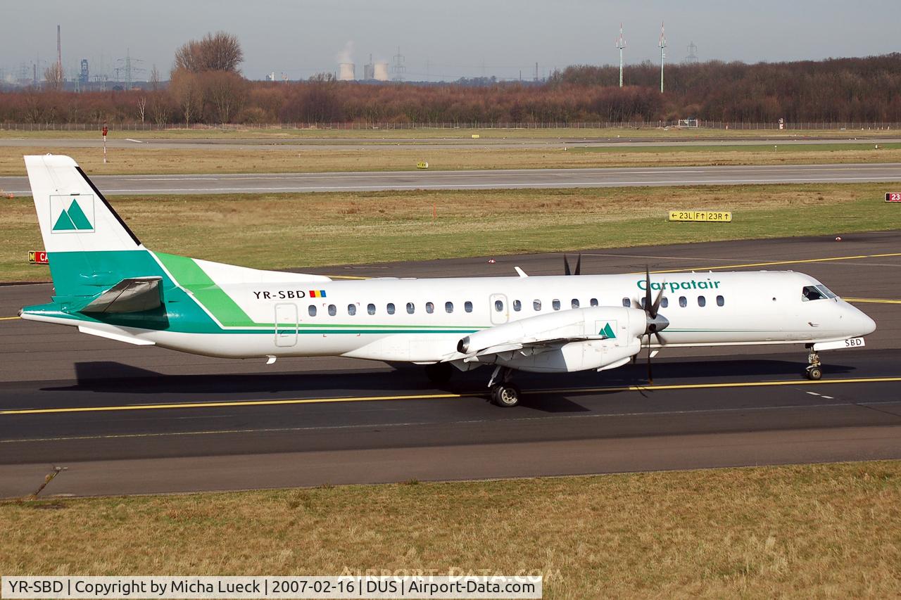 YR-SBD, 1993 Saab 2000 C/N 2000-004, Taxiing to the runway