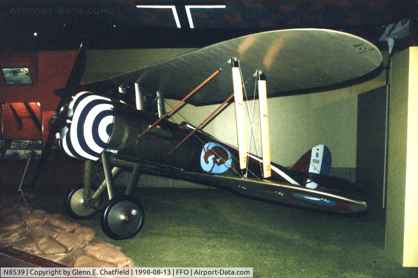 N8539, Nieuport 28 C.1 Replica C/N 7171-2-19, At the National Museum of the U.S. Air Force
