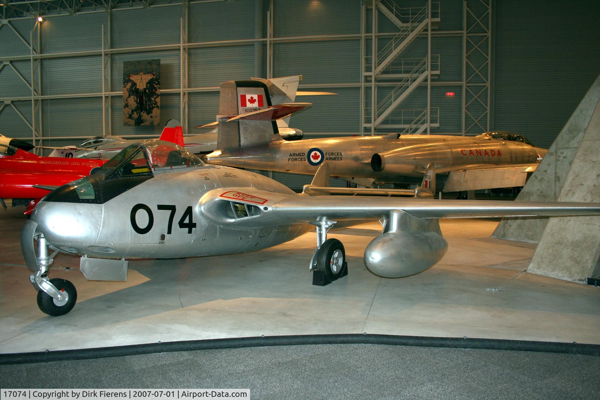 17074, De Havilland DH-100 Vampire F.3 C/N EEP42392, Vampire, Rockcliff Air Museum
