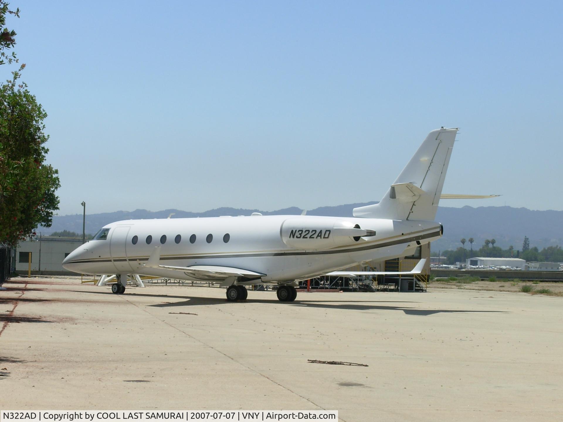 N322AD, 2000 Gulfstream Aerospace Gulfstream 200 C/N 022, 2AD at Airtel Parking, VNY