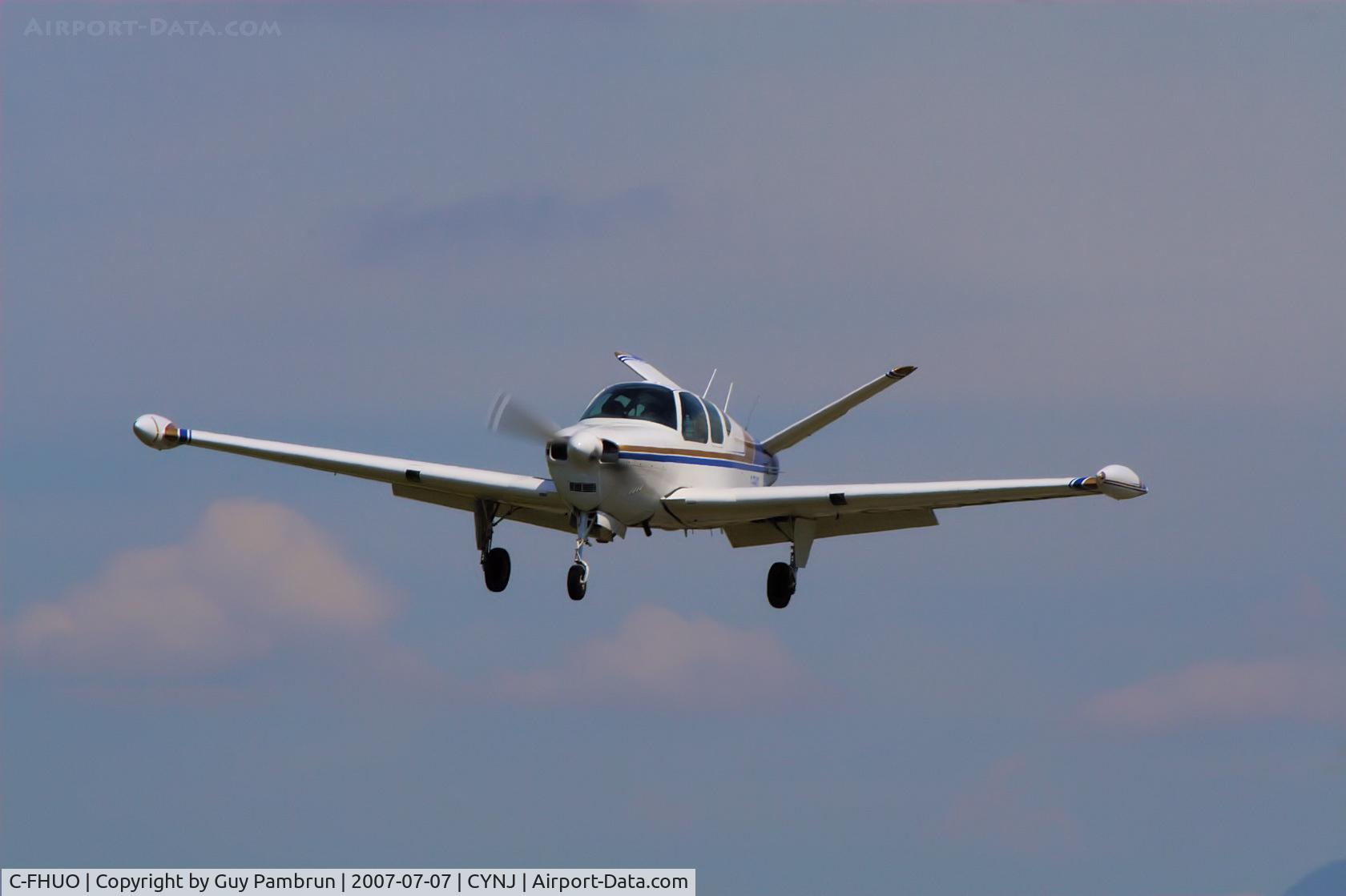 C-FHUO, 1959 Beech K35 Bonanza C/N D-5893, On final