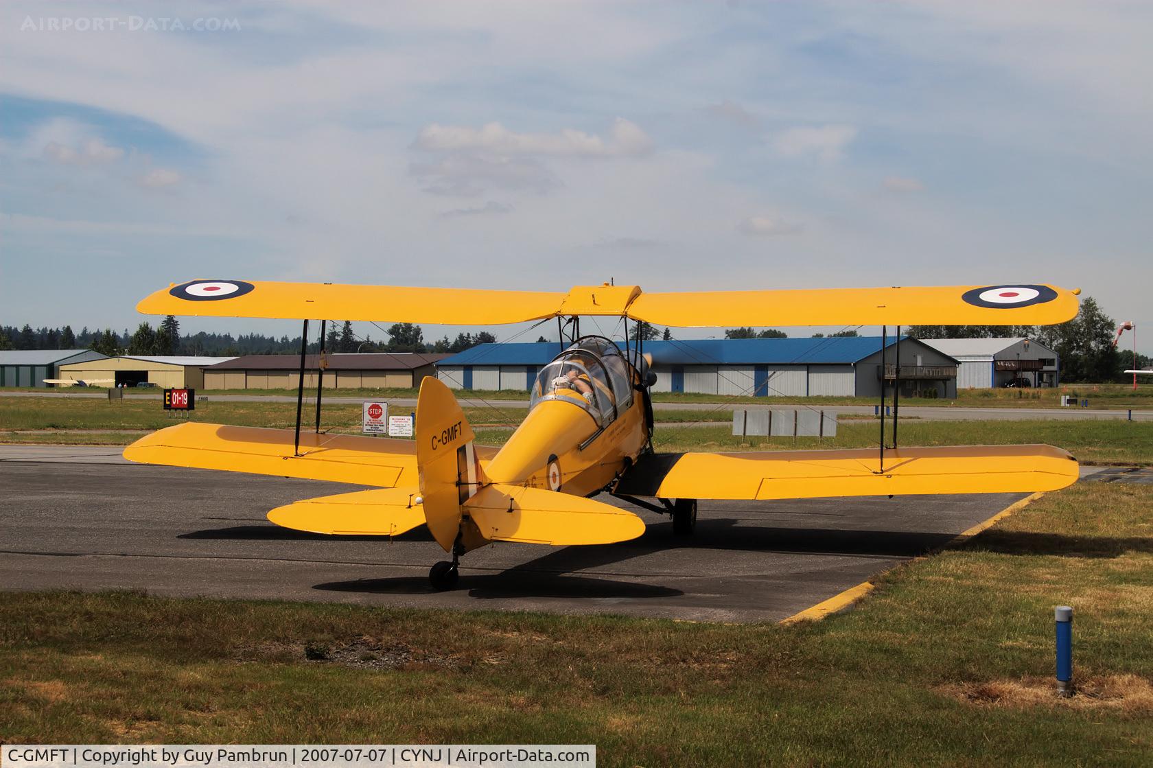 C-GMFT, 1941 De Havilland Canada DH-82C Tiger Moth C/N DHC1178, Rear view