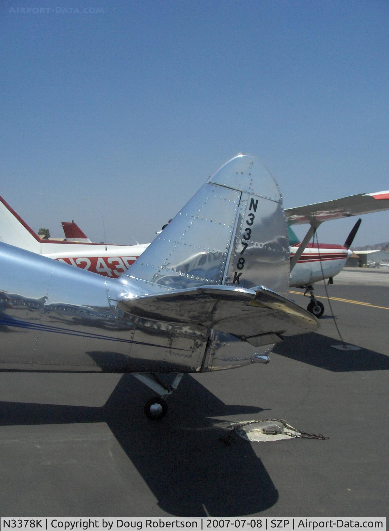 N3378K, 1946 Globe GC-1B Swift C/N 1371, 1946 Globe GC-1BB SWIFT, Continental C125 125 Hp, highly polished absolutely original appearance! tail wheel