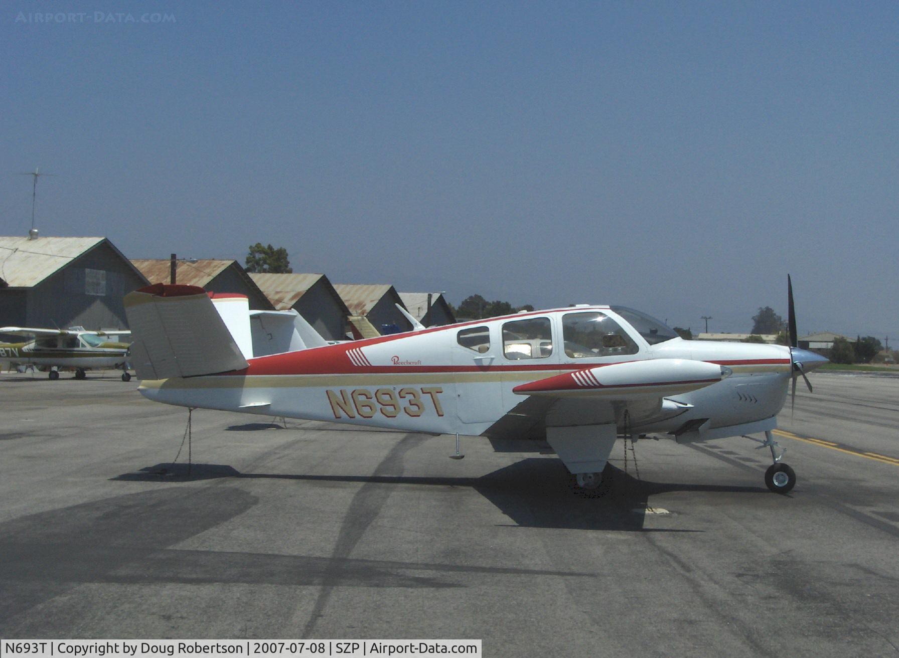 N693T, 1959 Beech K35 Bonanza C/N D-5984, 1959 Beech K35 BONANZA, Continental IO-470-C 250 Hp, 1st Bonanza with 50 gals. std., max speed 210 mph