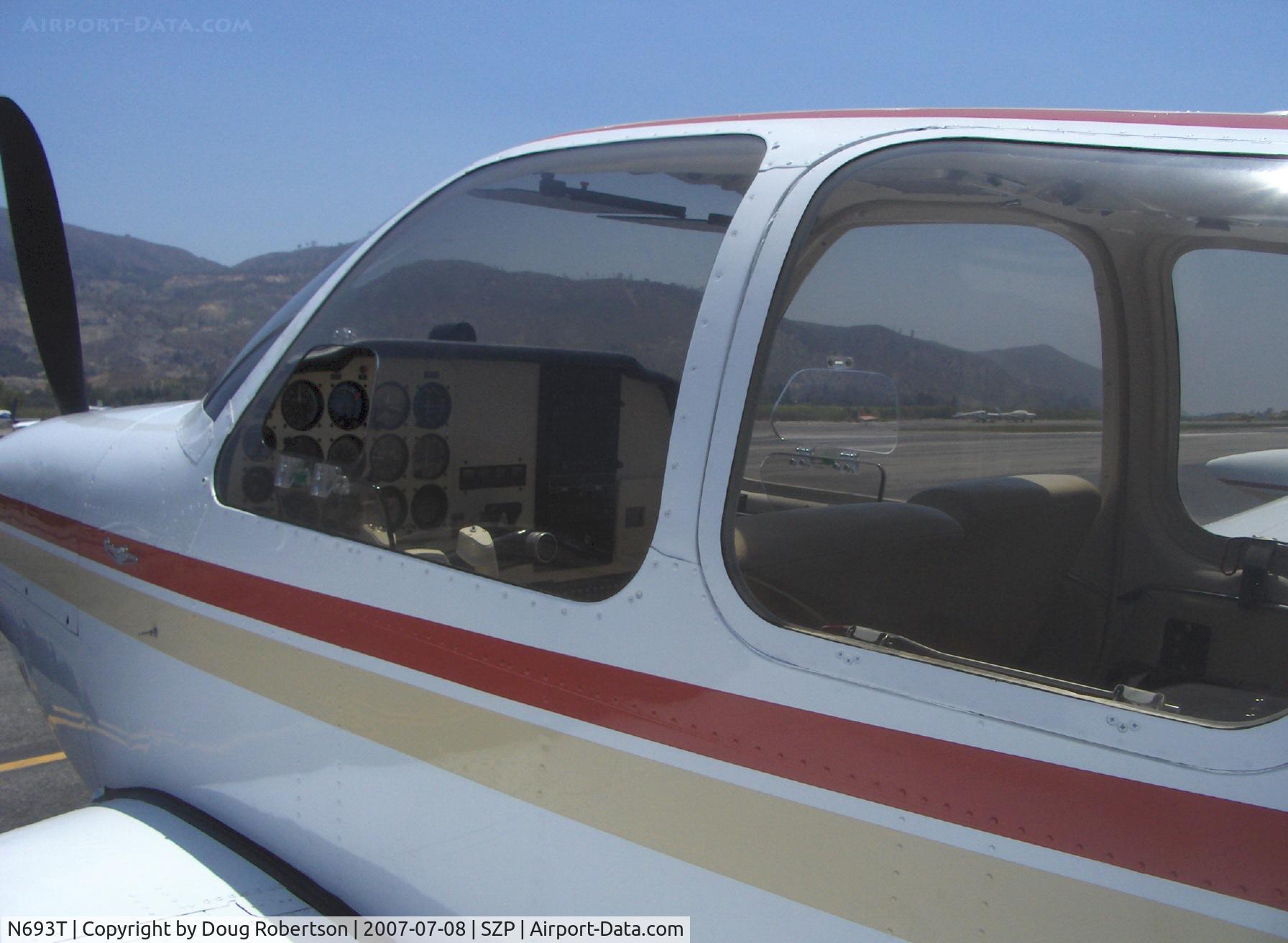 N693T, 1959 Beech K35 Bonanza C/N D-5984, 1959 Beech K35 BONANZA, Continental IO-470-C 250 Hp, 1st Bonanza with 50 gals. std., max speed 210 mph, panel and throwover control wheel