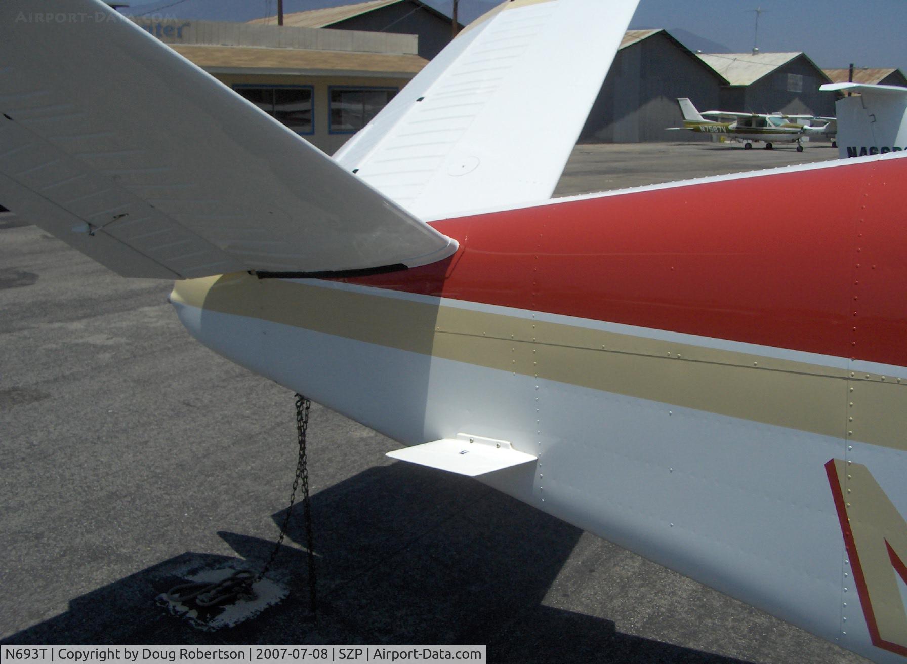 N693T, 1959 Beech K35 Bonanza C/N D-5984, 1959 Beech K35 BONANZA, Continental IO-470-C 250 Hp, 1st Bonanza with 50 gals. std., max speed 210 mph, tailplane cuffs and antennas