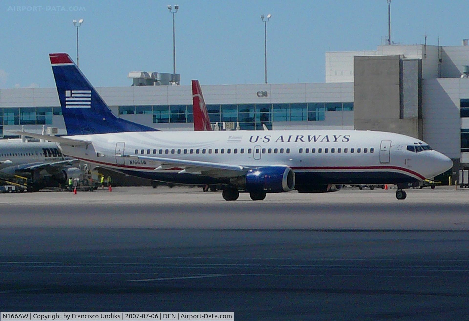 N166AW, 1986 Boeing 737-33A C/N 23627, US Airways 737-300.