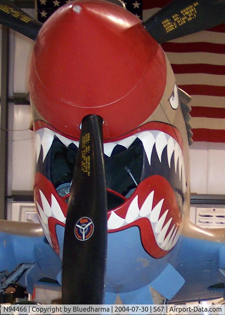 N94466, 1942 Curtiss P-40E C/N AK-899, Front View
