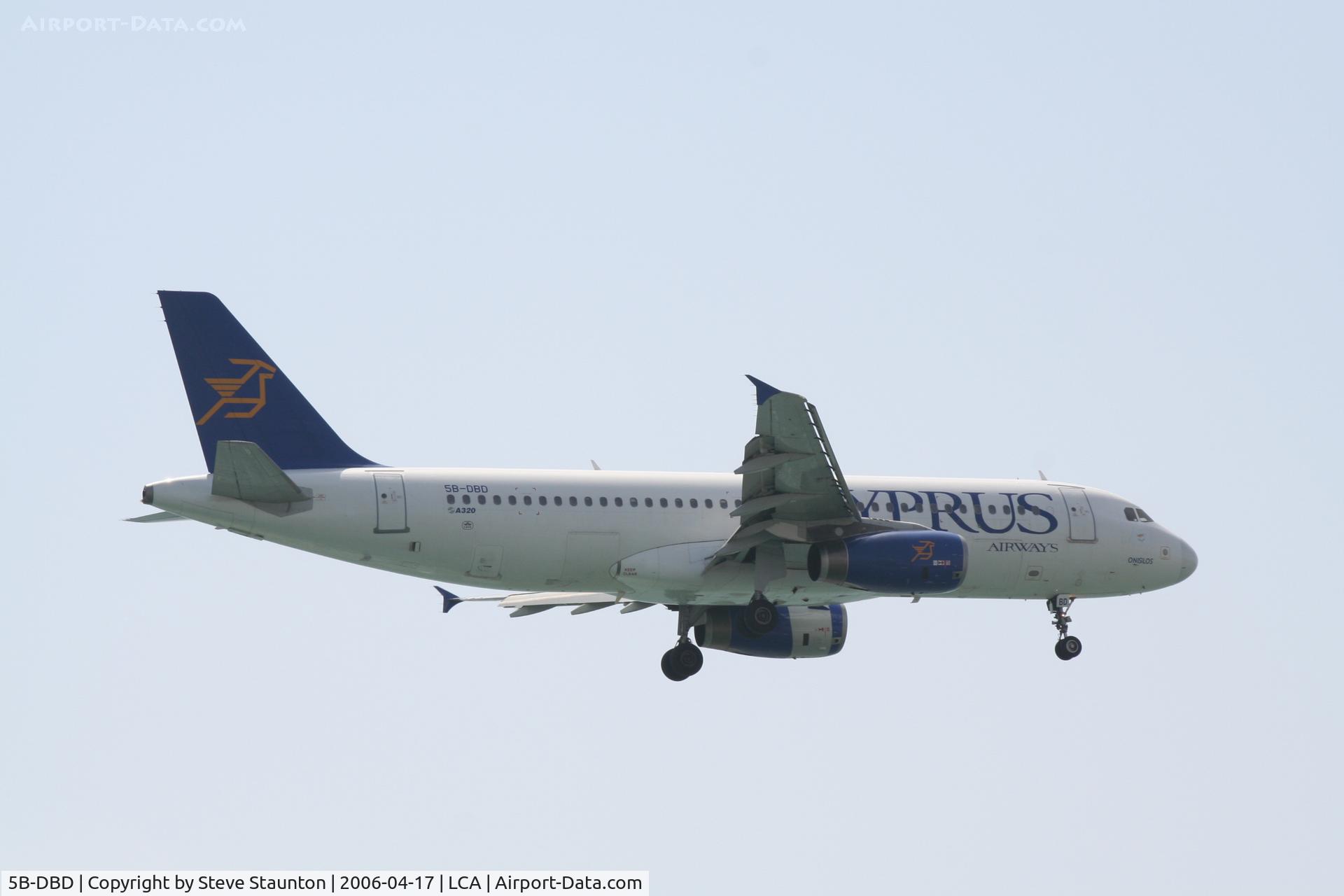 5B-DBD, 1992 Airbus A320-231 C/N 316, Taken on a beach at Larnaca
