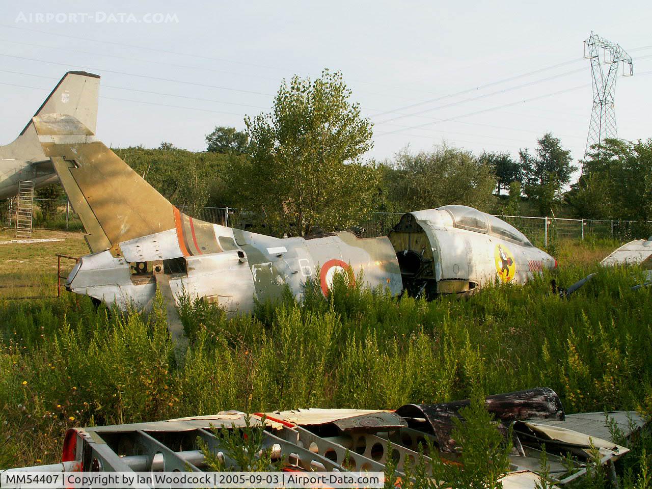 MM54407, Fiat G-91T/1 C/N 134, Fiat G-91 T1/Preserved/Cerbaiola,Emilia-Romagna