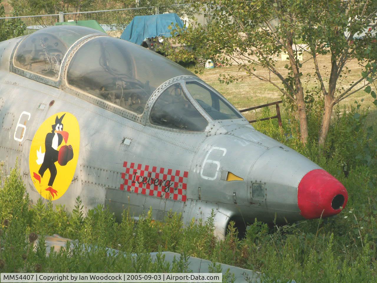 MM54407, Fiat G-91T/1 C/N 134, Fiat G-91 T1/Preserved/Cerbaiola,Emilia-Romagna
