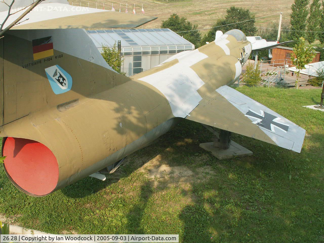 26 28, Lockheed F-104G Starfighter C/N 683-9180, Lockheed F-104G/Preserved/Cerbaiola,Emilia-Romagna