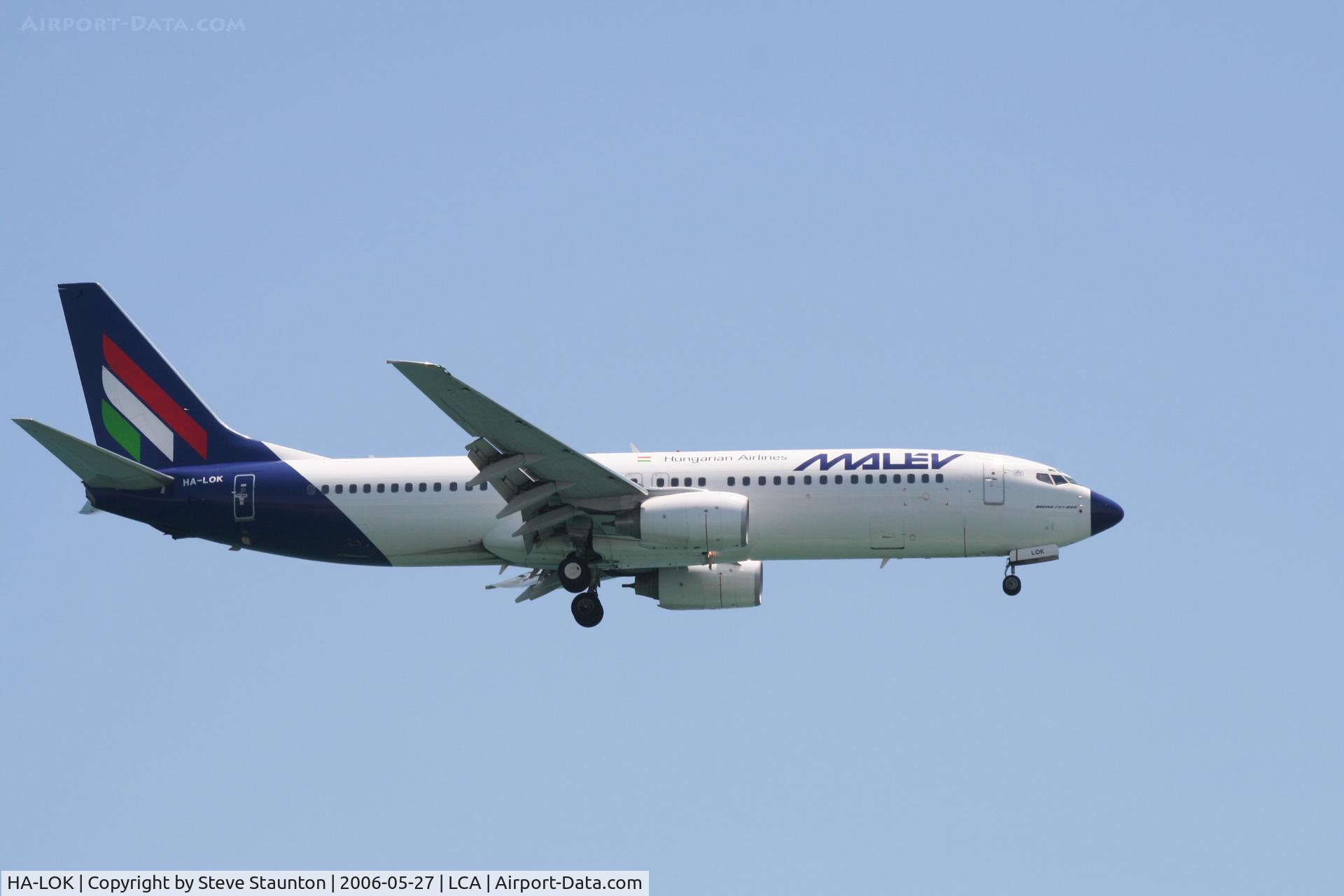 HA-LOK, 2004 Boeing 737-8Q8 C/N 30669, Taken on a beach in Larnaca