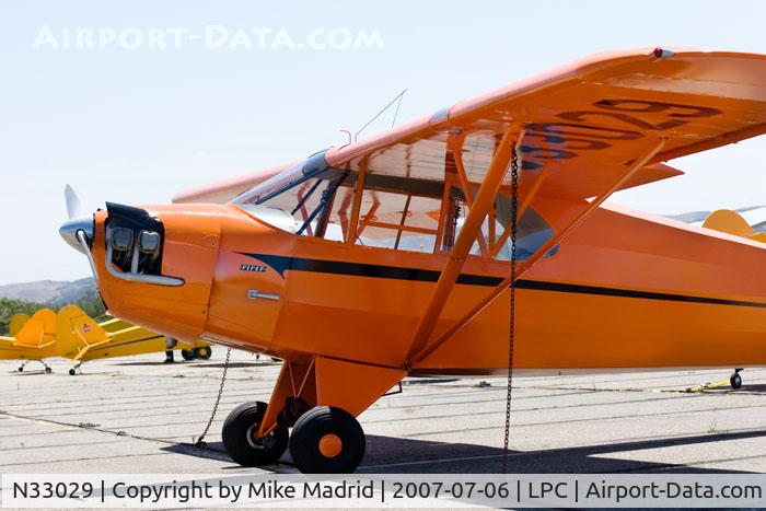 N33029, 1940 Piper J5A Cub Cruiser C/N 5-430, On the ramp Pipe Cub Fly-In 2007 Lompoc Calif