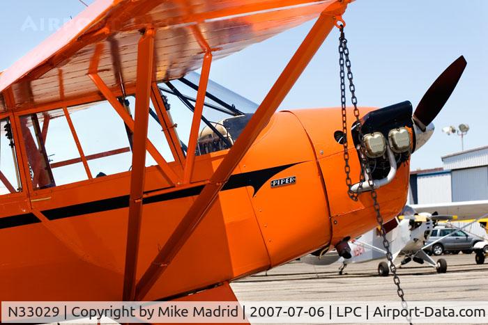 N33029, 1940 Piper J5A Cub Cruiser C/N 5-430, On the ramp Pipe Cub Fly-In 2007 Lompoc Calif