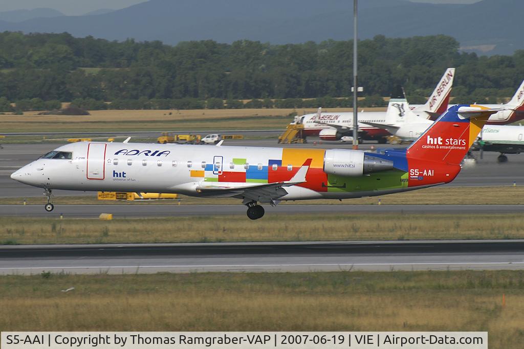 S5-AAI, 1998 Canadair CRJ-200LR (CL-600-2B19) C/N 7248, Adria Airways Canadair Regionaljet