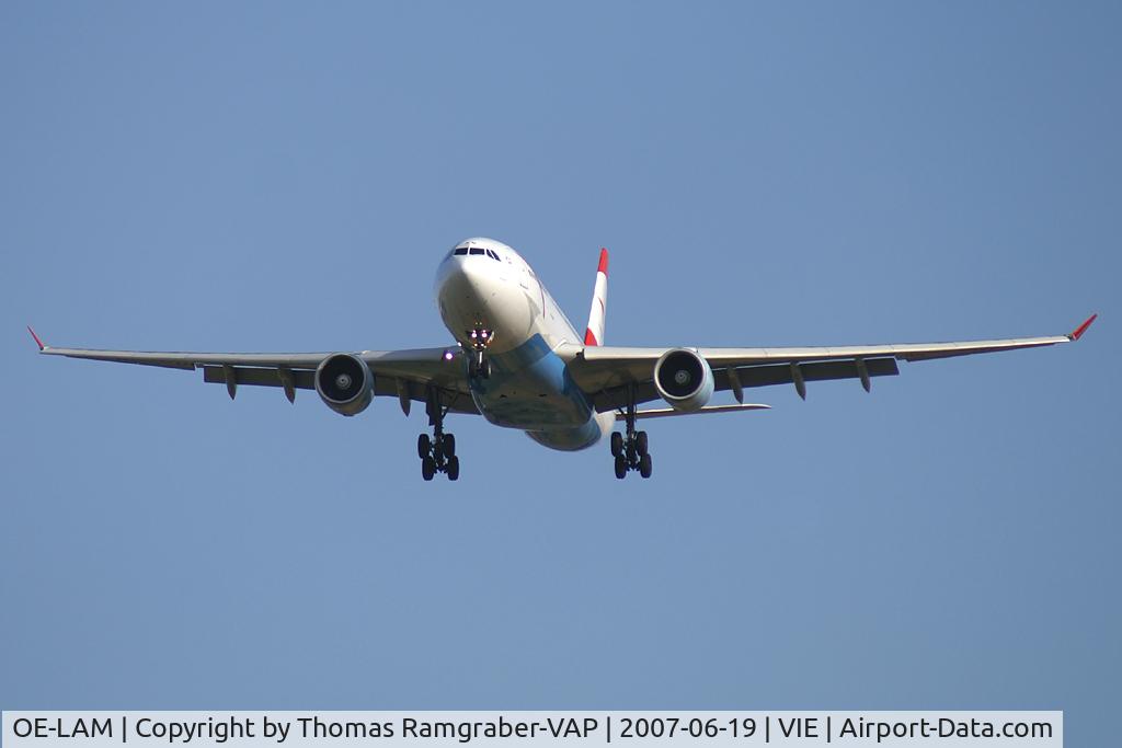 OE-LAM, 1998 Airbus A330-223 C/N 223, Austrian Airlines Airbus A330-200