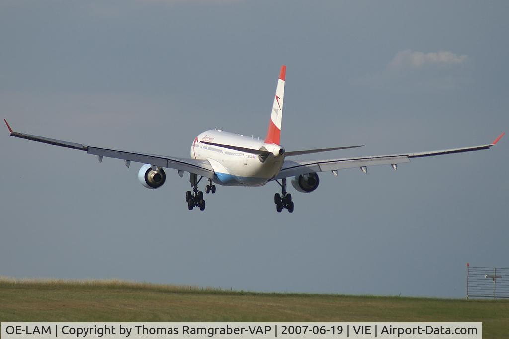 OE-LAM, 1998 Airbus A330-223 C/N 223, Austrian Airlines Airbus A330-200