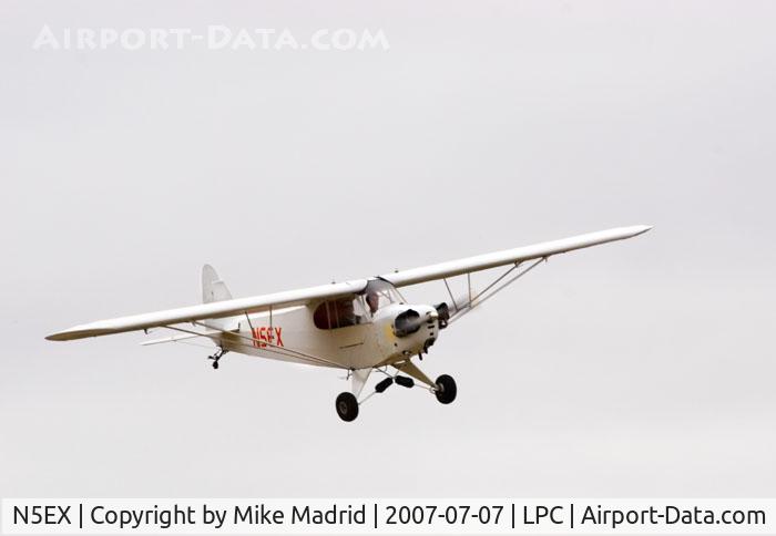 N5EX, 1946 Piper J3C-65 Cub C/N 20651, On final West Coast Pipe Cub Fly-In 2007 Lompoc Calif