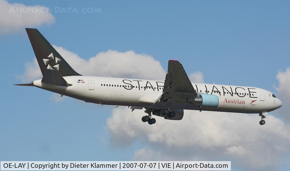 OE-LAY, 1998 Boeing 767-3Z9/ER C/N 29867, Austrian B 767-3Z9 on finale RWY34