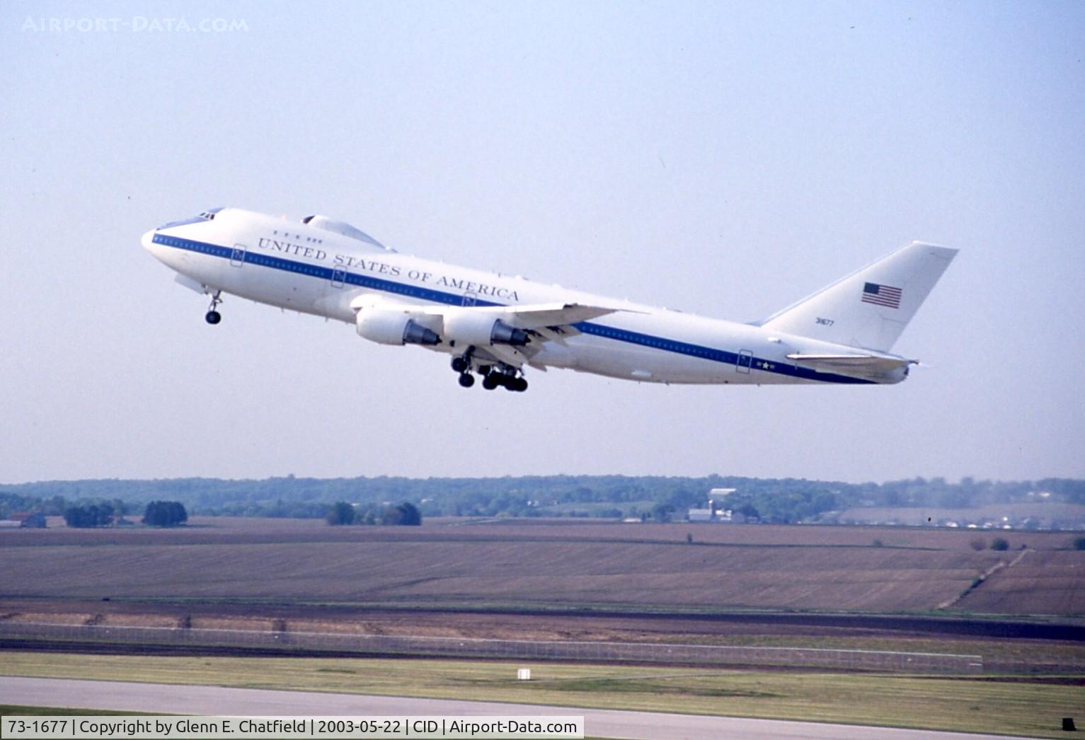 73-1677, 1973 Boeing E-4B C/N 20683, Touch and goes on Runway 9