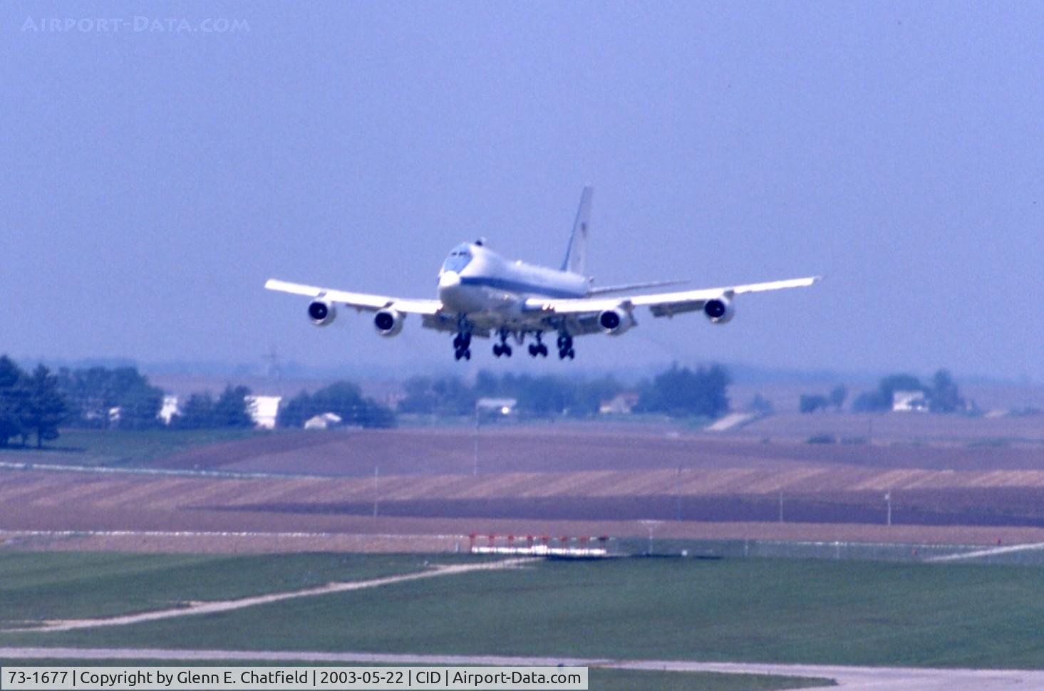 73-1677, 1973 Boeing E-4B C/N 20683, Touch and goes on Runway 9