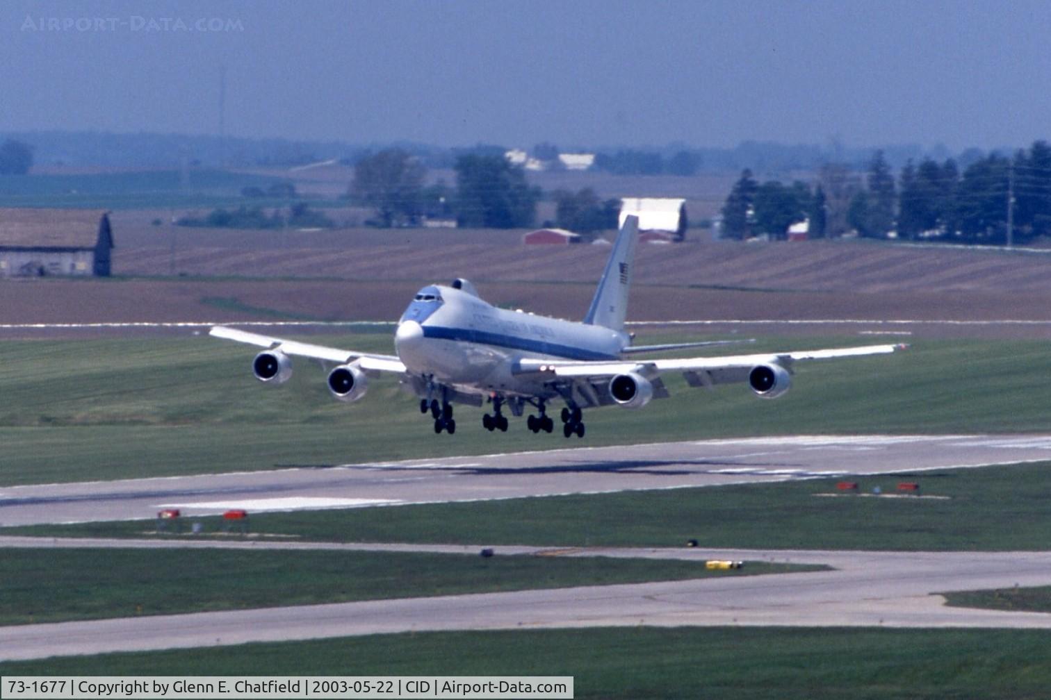 73-1677, 1973 Boeing E-4B C/N 20683, Touch and goes on Runway 9