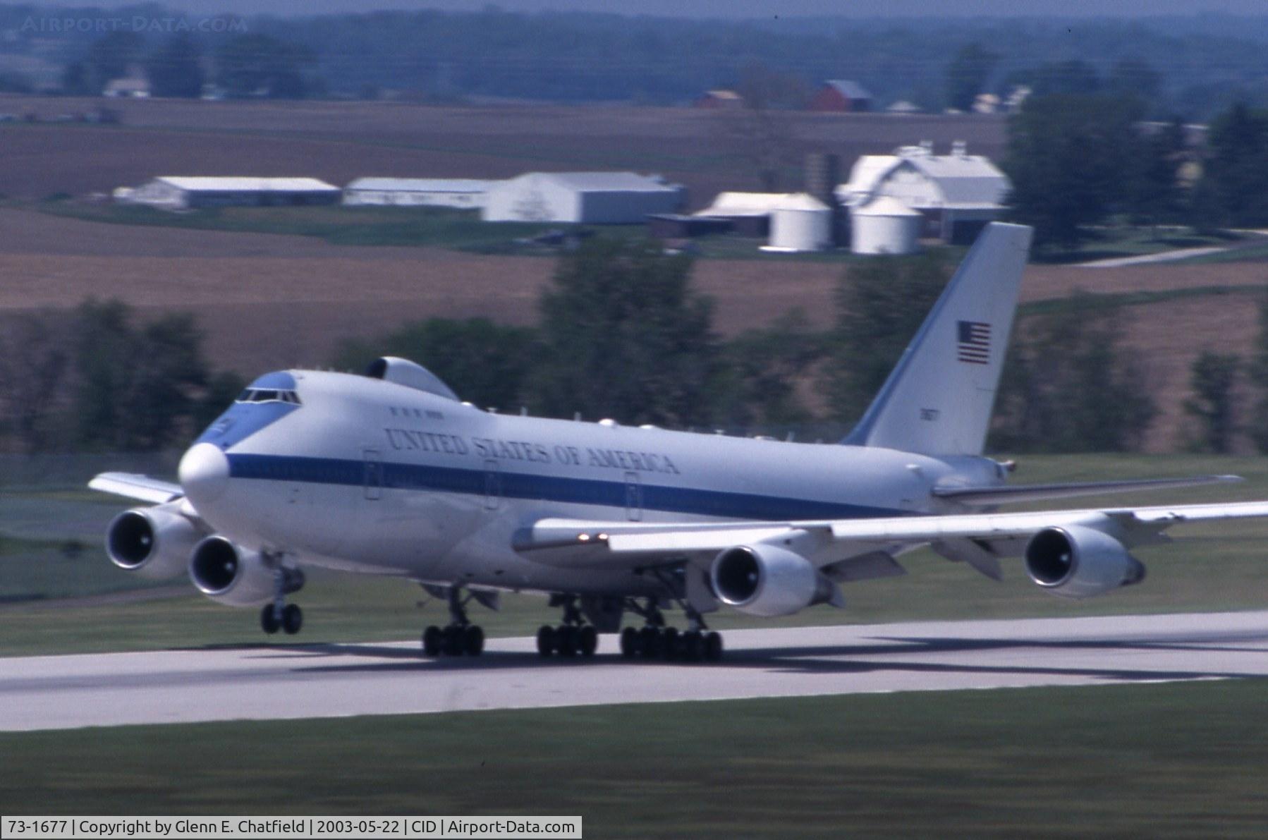 73-1677, 1973 Boeing E-4B C/N 20683, Touch and goes on Runway 9