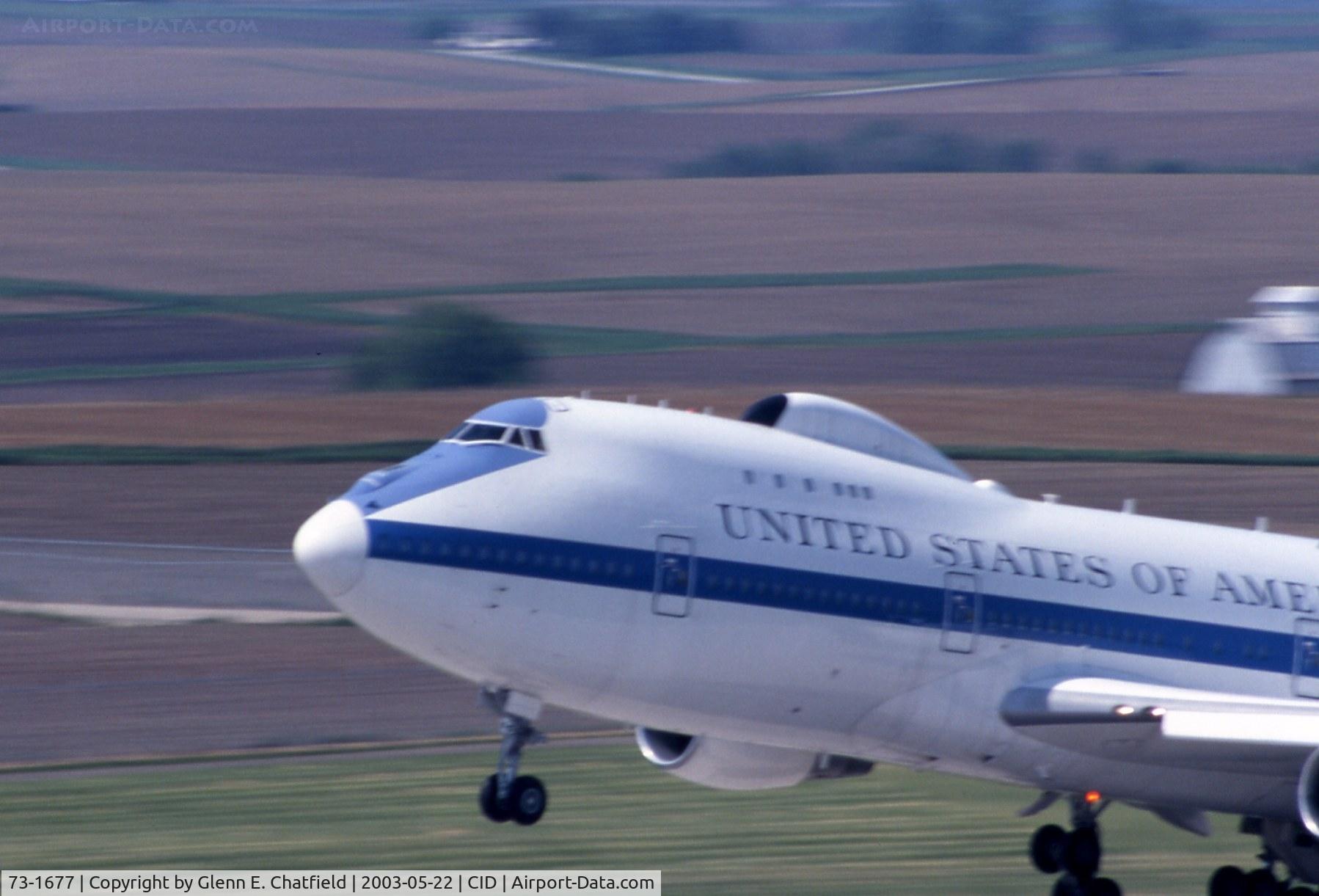 73-1677, 1973 Boeing E-4B C/N 20683, Touch and goes on Runway 9