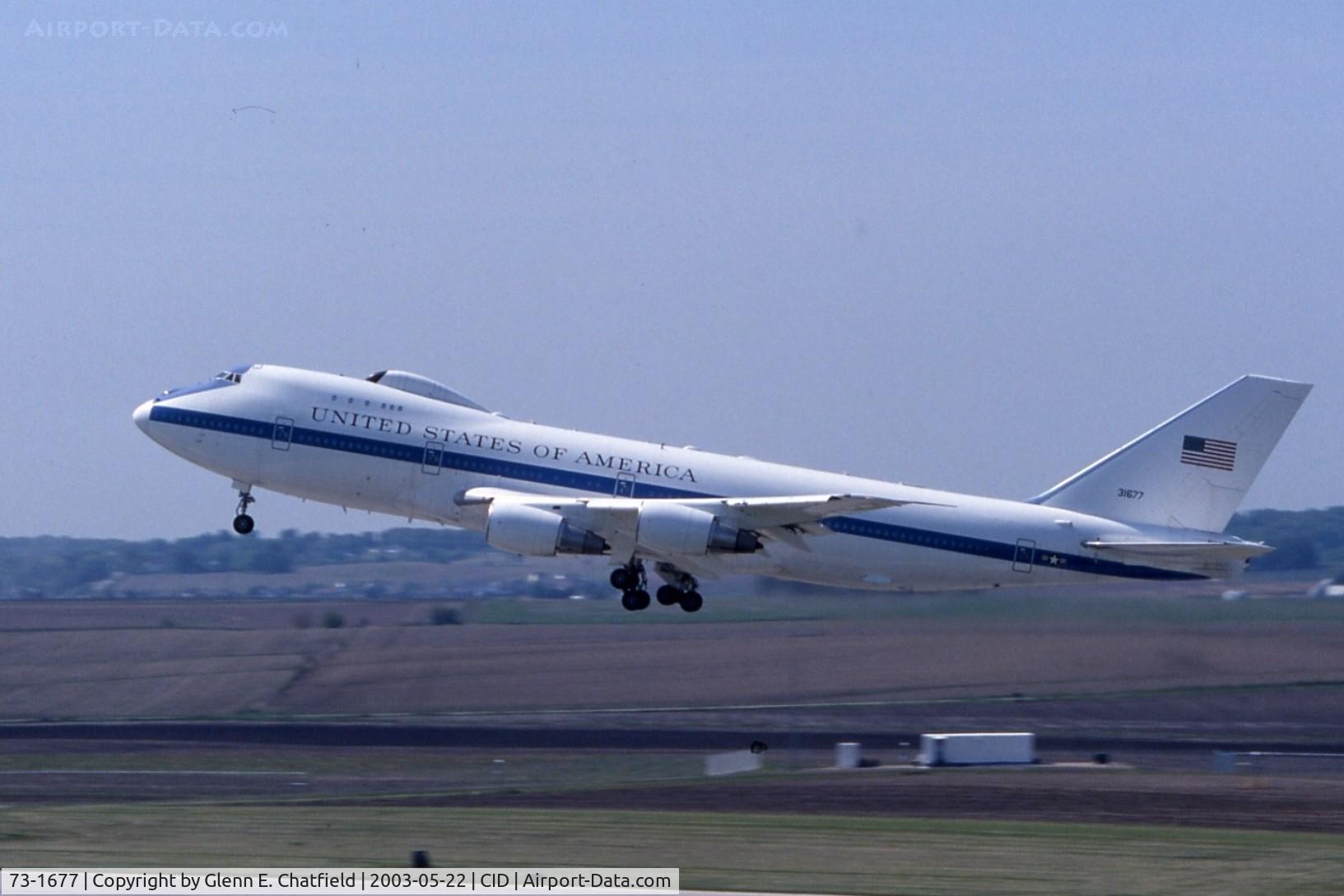 73-1677, 1973 Boeing E-4B C/N 20683, Touch and goes on Runway 9