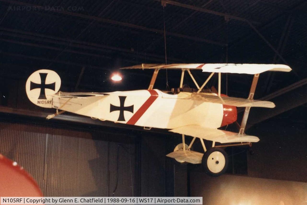N105RF, 1964 Fokker Dr.1 Triplane Replica C/N 105, At the EAA Museum